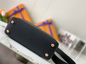 LV M58732 Louis Vuitton Capucines MM Handbag Black - Default Title - View 5