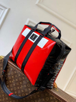 LV M58755 Louis Vuitton Neo Porte Documents Voyage Black red - Default Title - View 3