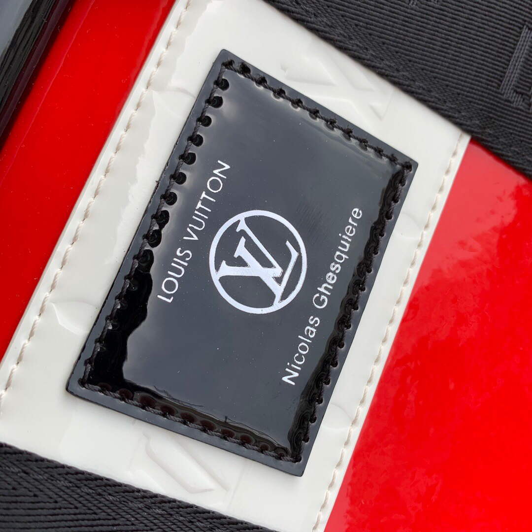LV M58755 Louis Vuitton Neo Porte Documents Voyage Black red - Default Title - View 4