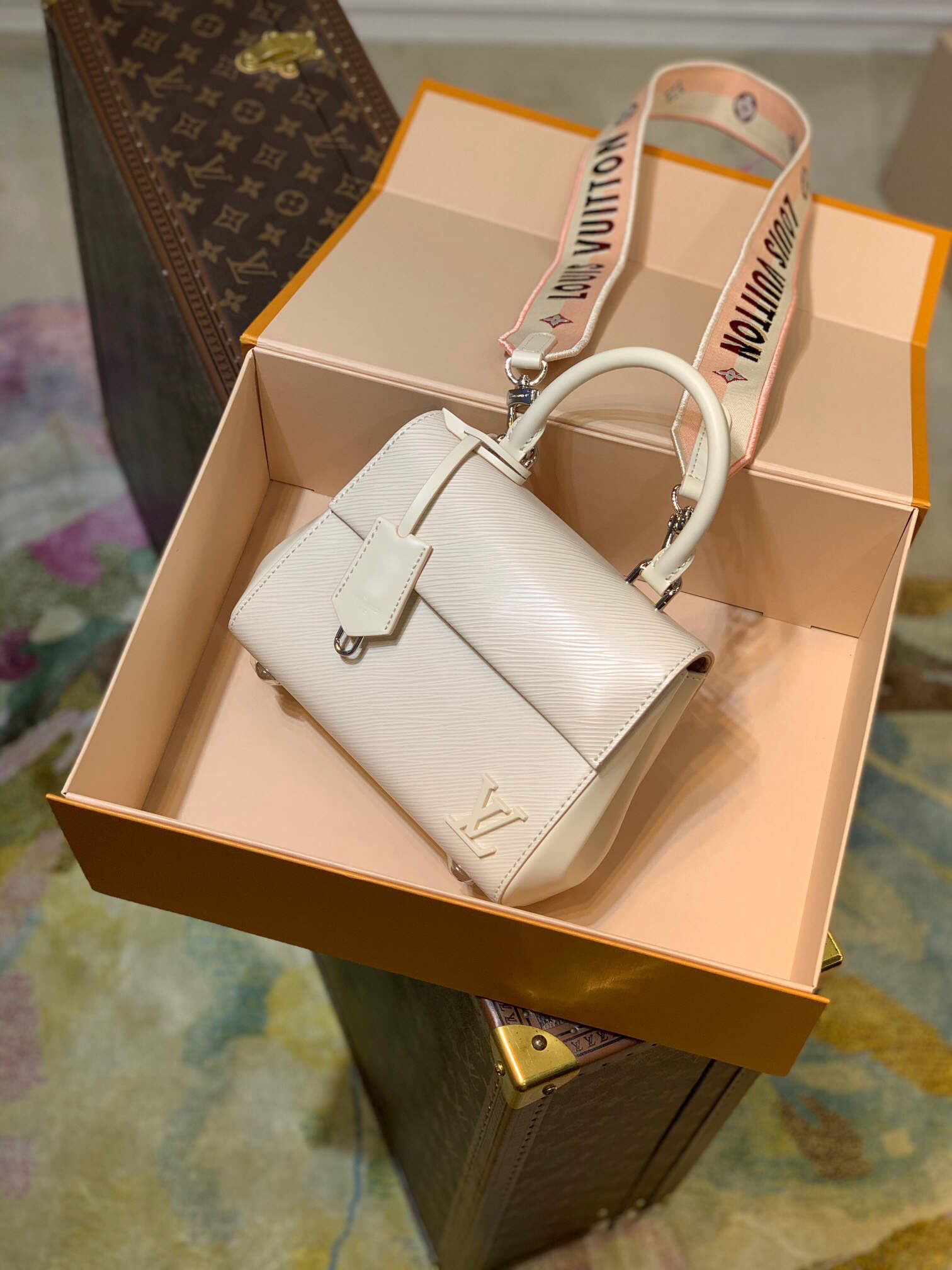 LV M58928 Louis Vuitton Cluny Mini Handbag Quartz - Default Title - View 1