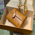 LV M58931 Louis Vuitton Cluny Mini Epi Handbag Gold Miel - Default Title - View 1
