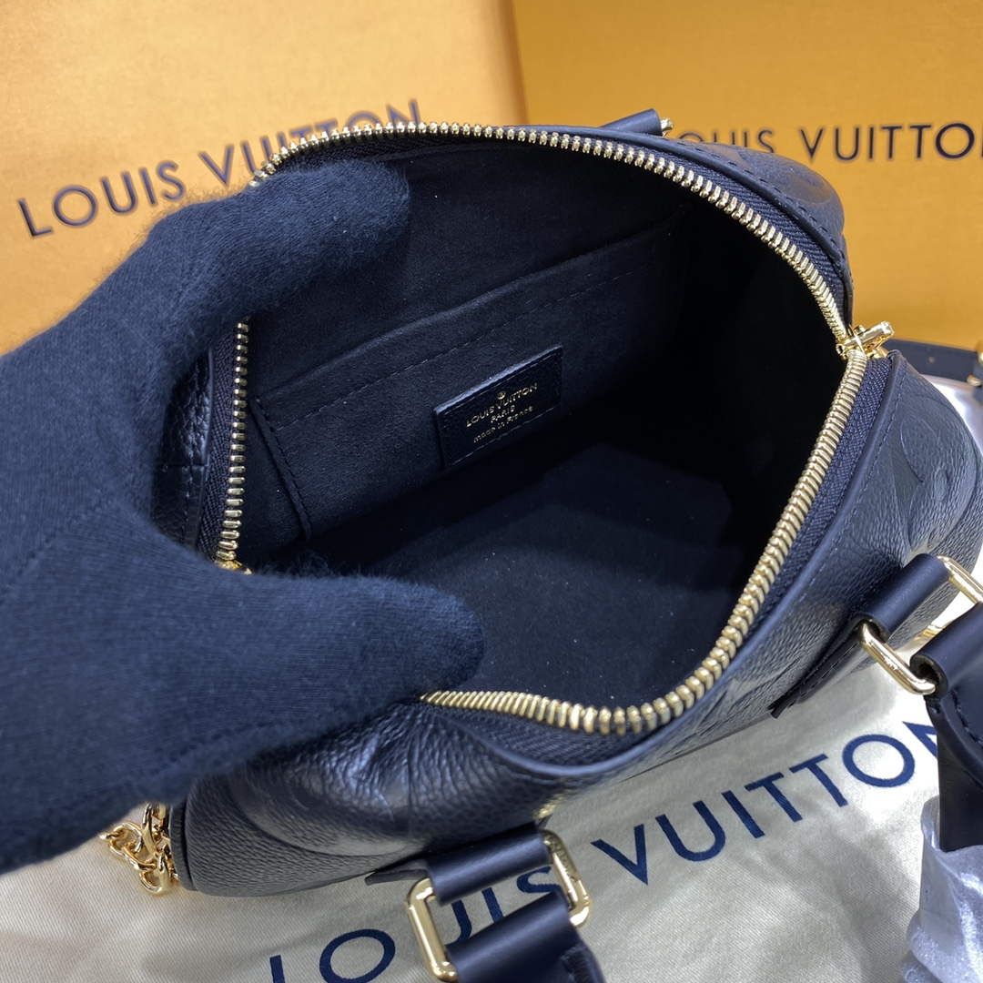 LV M58953 Louis Vuitton Speedy Bandouliere 20 Bag Black