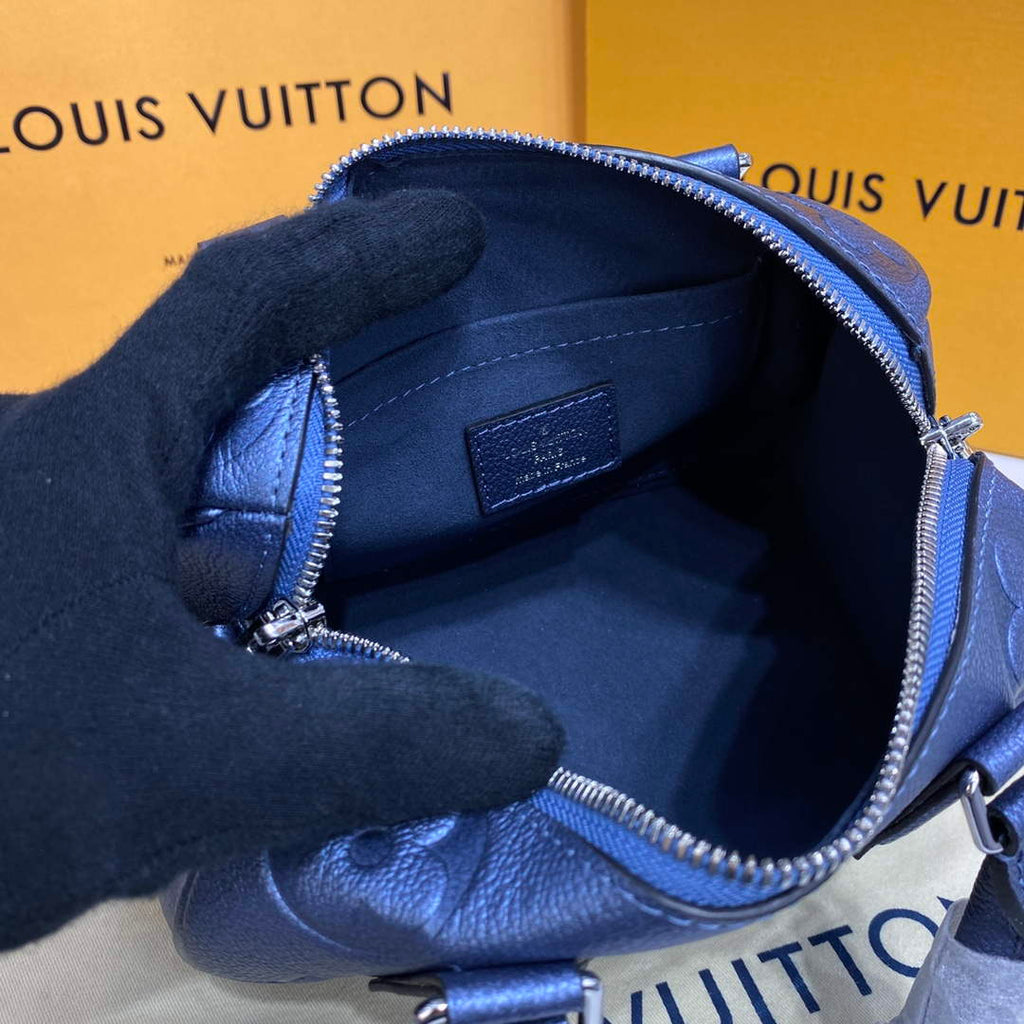 LV M58953 Louis Vuitton Speedy Bandouliere 20 Bag Blue