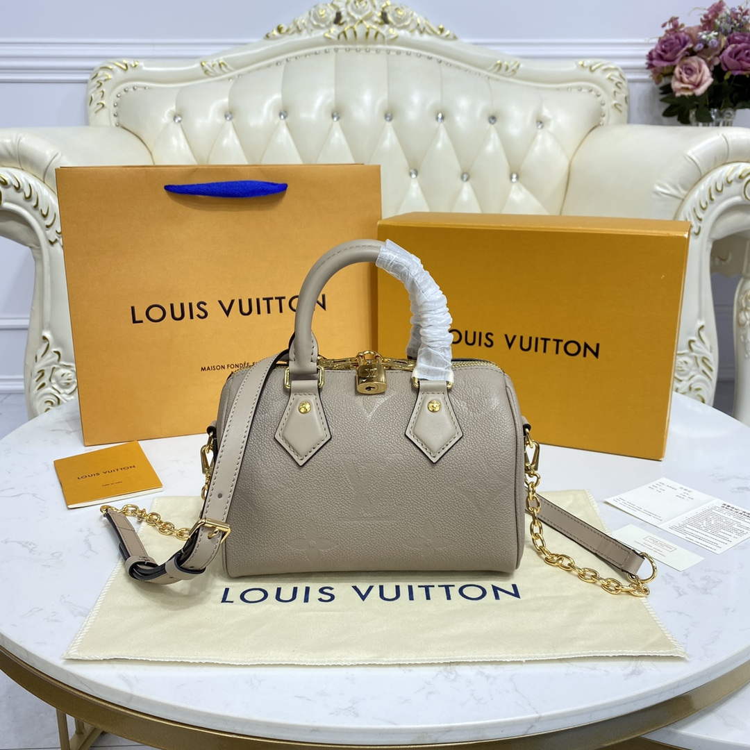 LV M58953 Louis Vuitton Speedy Bandouliere 20 Bag Cr¨¨me Beige - Default Title - View 1
