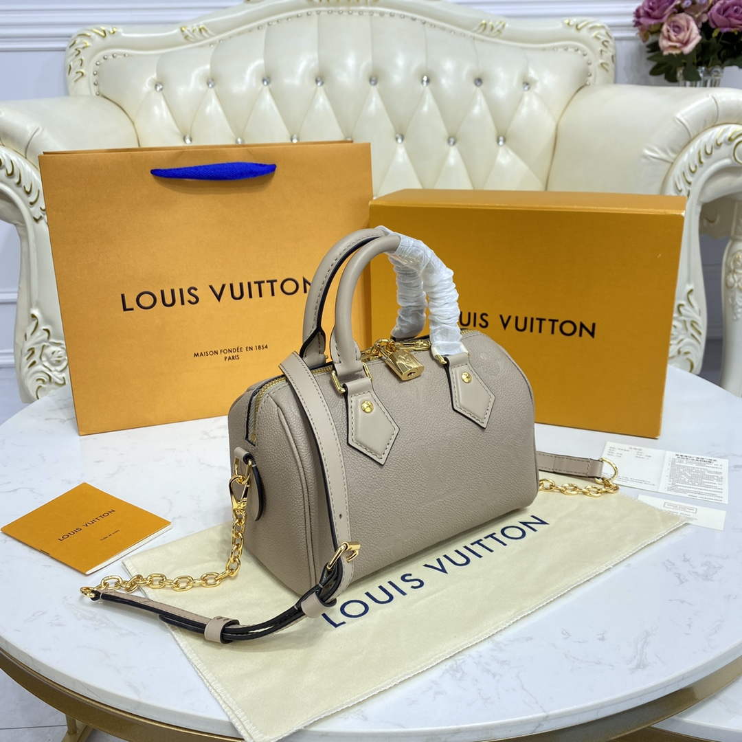 LV M58953 Louis Vuitton Speedy Bandouliere 20 Bag Cr¨¨me Beige