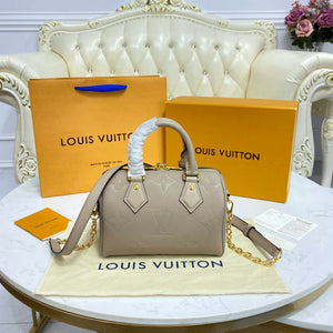 LV M58953 Louis Vuitton Speedy Bandouliere 20 Bag Cr¨¨me Beige - Default Title - View 3