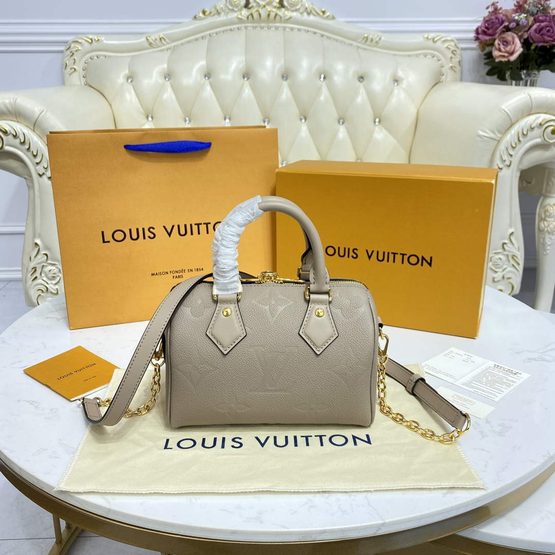 LV M58953 Louis Vuitton Speedy Bandouliere 20 Bag Cr¨¨me Beige