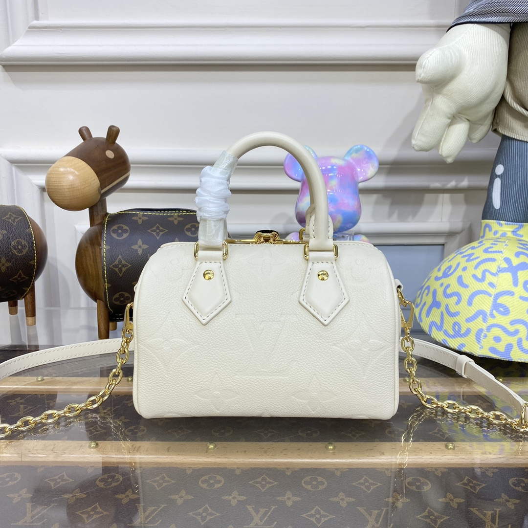 LV M58953 Louis Vuitton Speedy Bandouliere 20 Bag White - Default Title - View 2