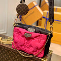 LV M58980 Louis Vuitton Maxi Multi Pochette Accessoires Bag M58977 Black and Fuchsia - Default Title - View 1