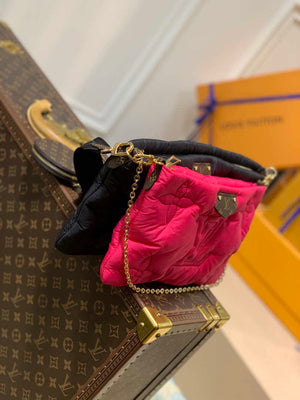 LV M58980 Louis Vuitton Maxi Multi Pochette Accessoires Bag M58977 Black and Fuchsia - Default Title - View 3