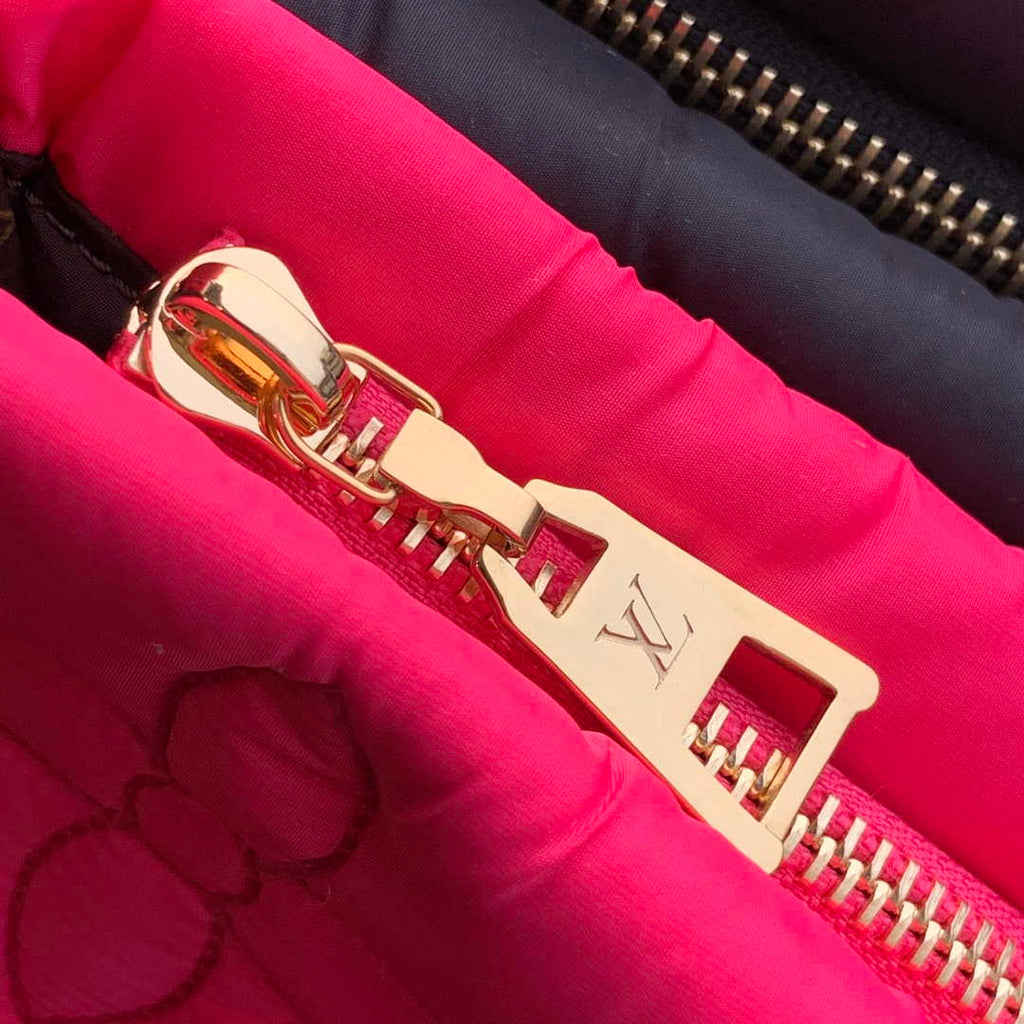 LV M58980 Louis Vuitton Maxi Multi Pochette Accessoires Bag M58977 Black and Fuchsia
