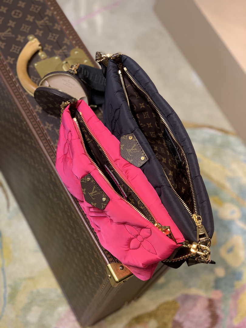 LV M58980 Louis Vuitton Maxi Multi Pochette Accessoires Bag M58977 Black and Fuchsia - Default Title - View 8