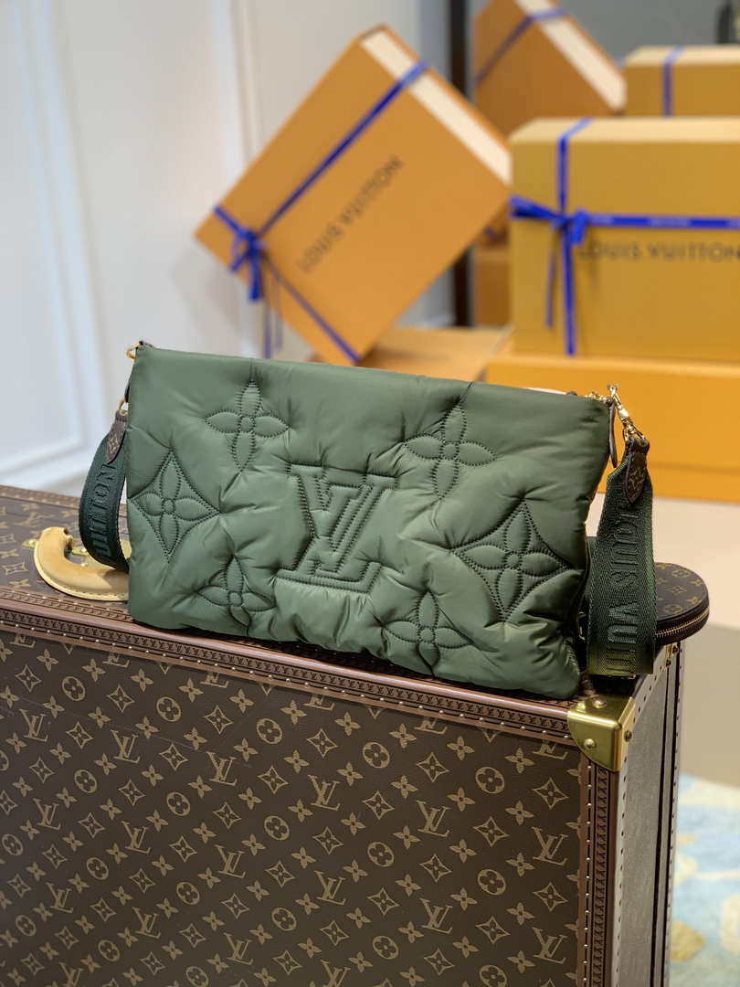 LV M58977 Louis Vuitton Maxi Multi Pochette Accessoires Bag M58980 Green and Pink - Default Title - View 3