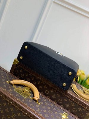 LV M59021 Louis Vuitton Capucines MM Handbag Black - Default Title - View 4