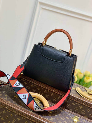 LV M59021 Louis Vuitton Capucines BB Handbag Black - Default Title - View 3