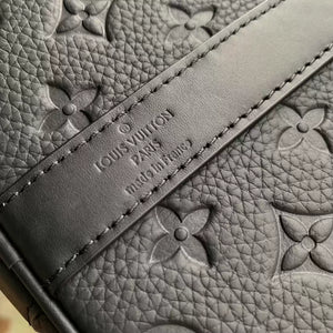 LV M59025 Louis Vuitton Keepall Bandouliere 50 Travel Bag Monogram taurillon leather Black - Default Title - View 8