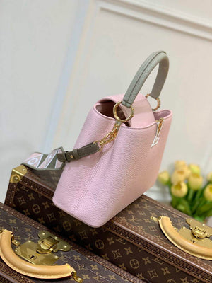 LV M59060 Louis Vuitton Capucines MM Handbag Rose Beige - Default Title - View 3