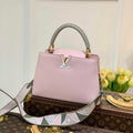 LV M59061 Louis Vuitton Capucines BB Handbag Rose Beige - Default Title - View 1