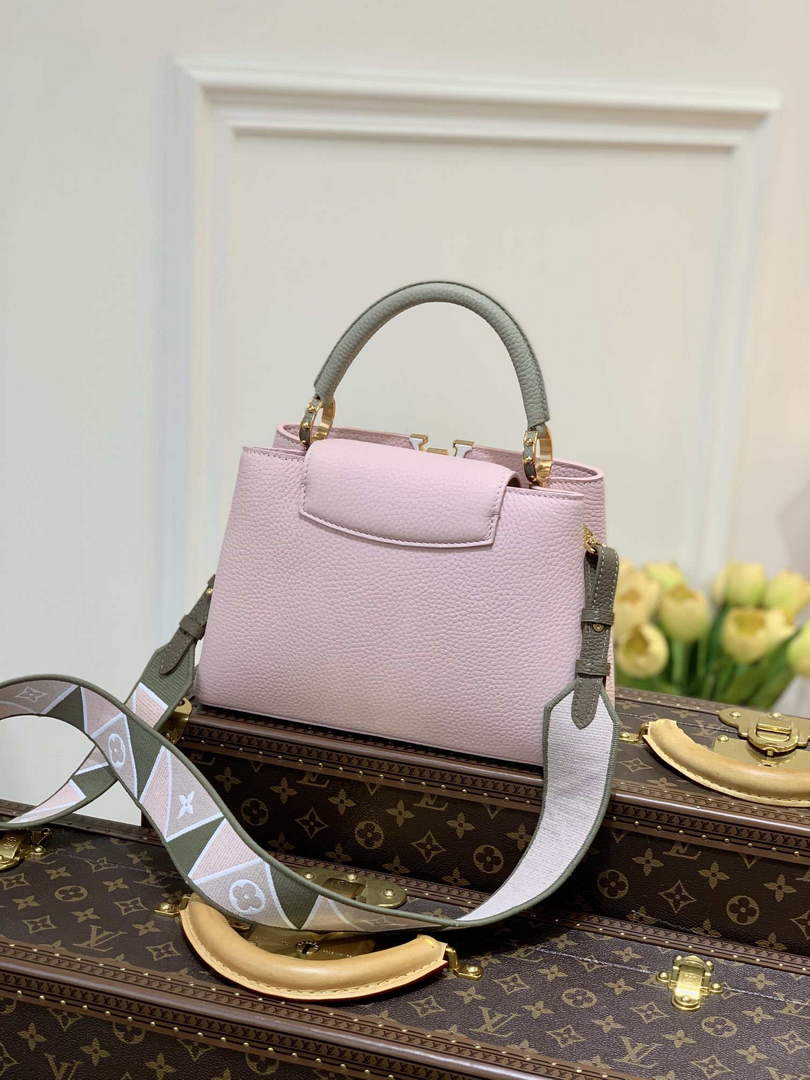 LV M59061 Louis Vuitton Capucines BB Handbag Rose Beige - Default Title - View 2