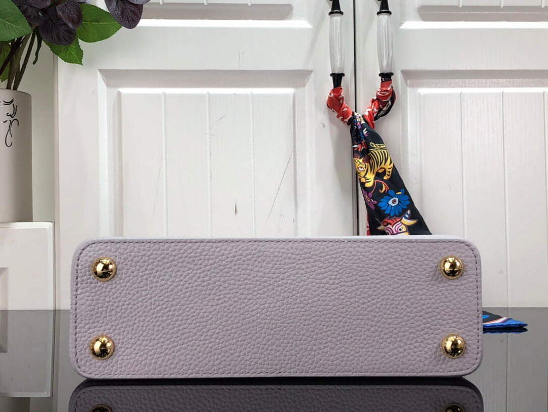 LV M59066 Louis Vuitton Capucines BB Handbag Taro Purple - Default Title - View 4