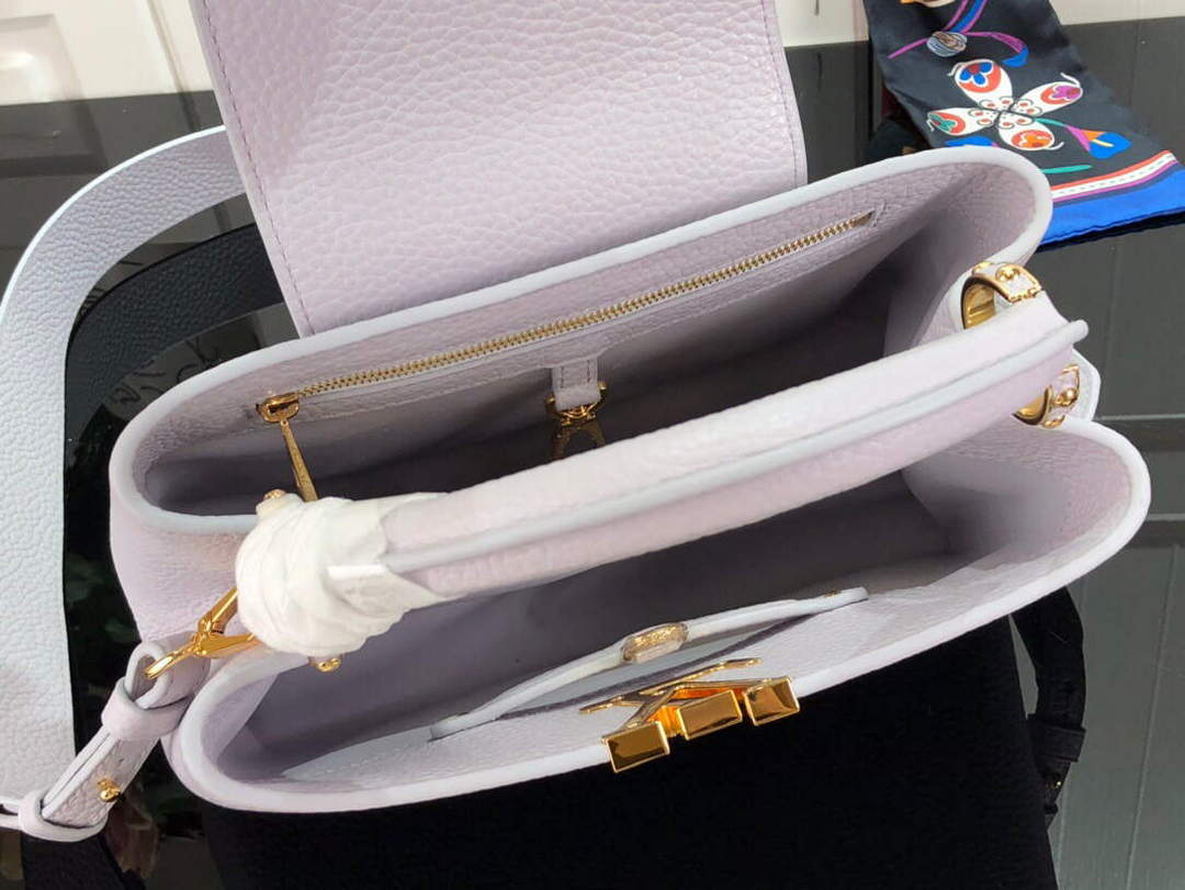 LV M59066 Louis Vuitton Capucines BB Handbag Taro Purple - Default Title - View 9