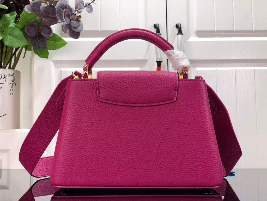 LV M59066 Louis Vuitton Capucines BB Handbag Deep Rose