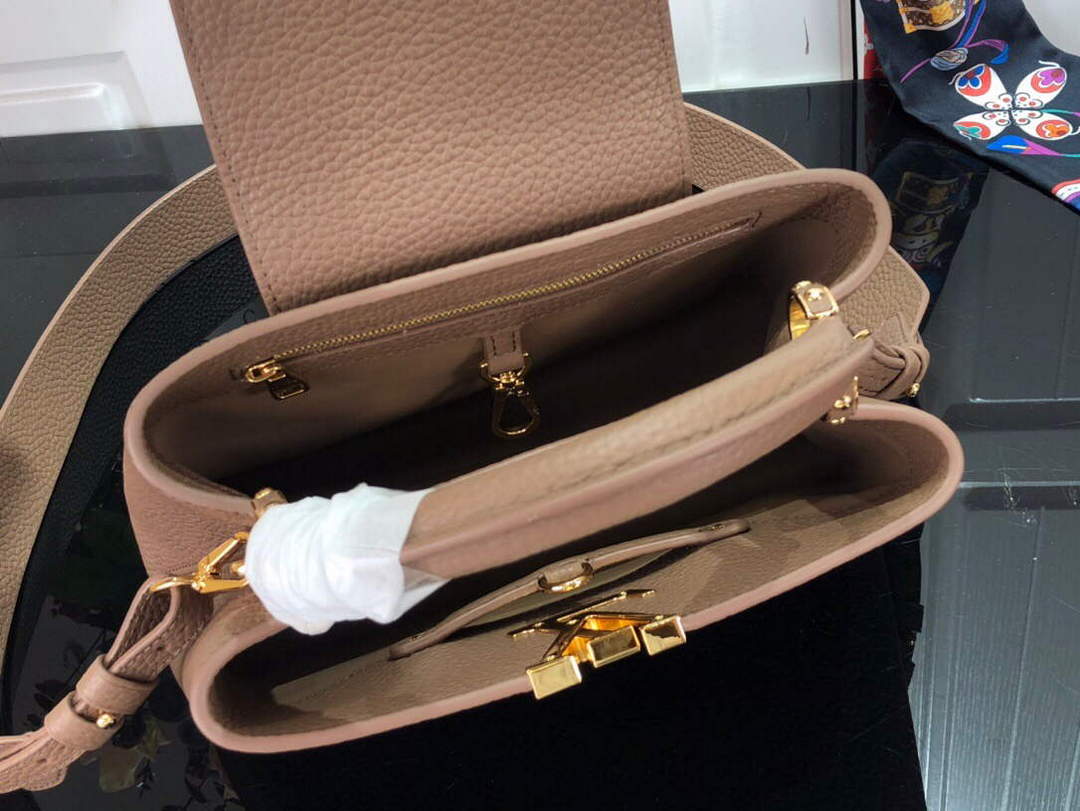LV M59066 Louis Vuitton Capucines BB Handbag Light Brown - Default Title - View 9