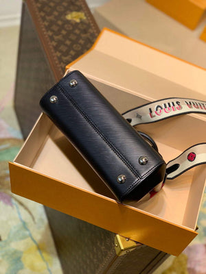 LV M59134 Louis Vuitton Cluny BB Handbag Black - Default Title - View 4