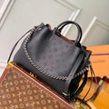 LV M59200 Louis Vuitton Bella Tote Mahina Black - Default Title - View 1