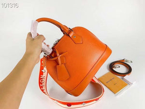LV M59217 Louis Vuitton Alma BB Epi Handbag Orange - Default Title - View 1