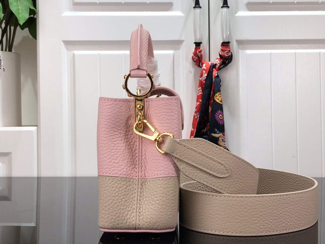 LV M59268 Louis Vuitton Capucines Mini Handbag M59269 Rose - Default Title - View 2