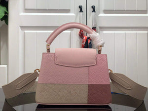 LV M59268 Louis Vuitton Capucines Mini Handbag M59269 Rose - Default Title - View 3