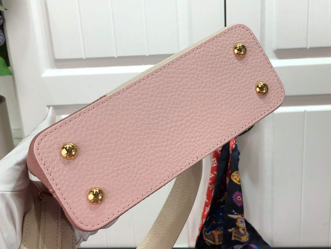 LV M59268 Louis Vuitton Capucines Mini Handbag M59269 Rose - Default Title - View 4