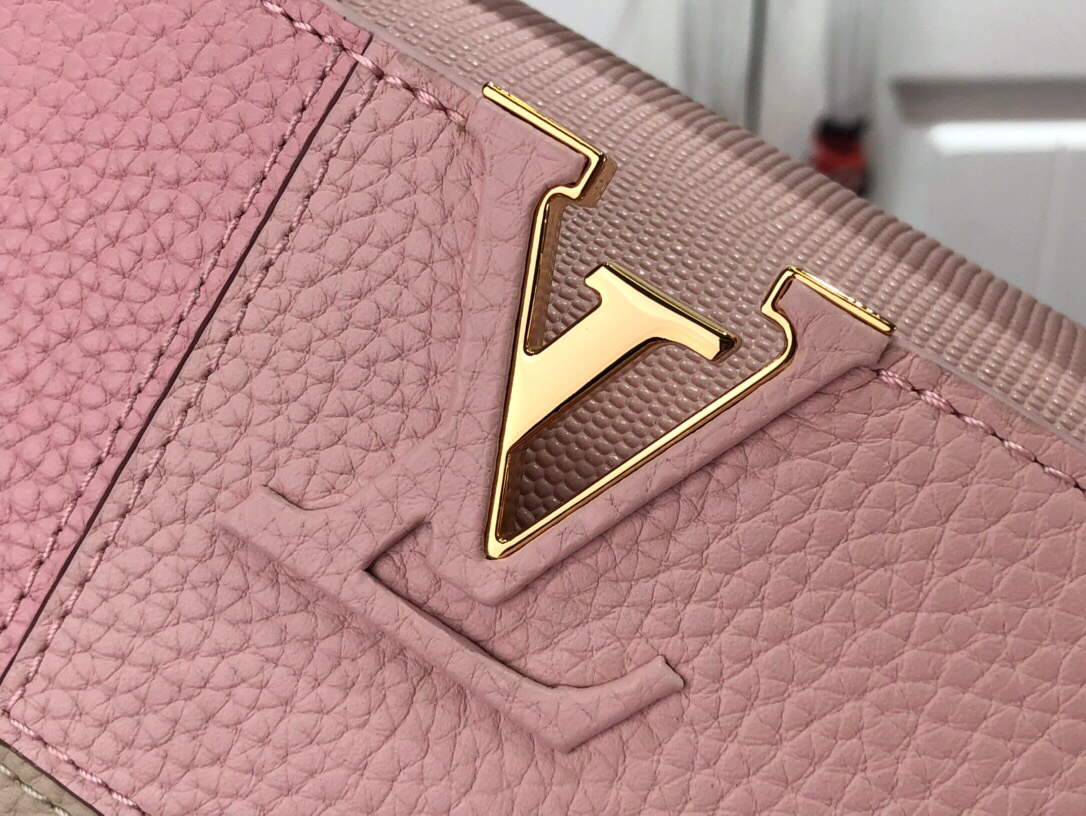 LV M59268 Louis Vuitton Capucines Mini Handbag M59269 Rose - Default Title - View 5