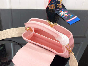 LV M59268 Louis Vuitton Capucines Mini Handbag M59269 Rose - Default Title - View 9
