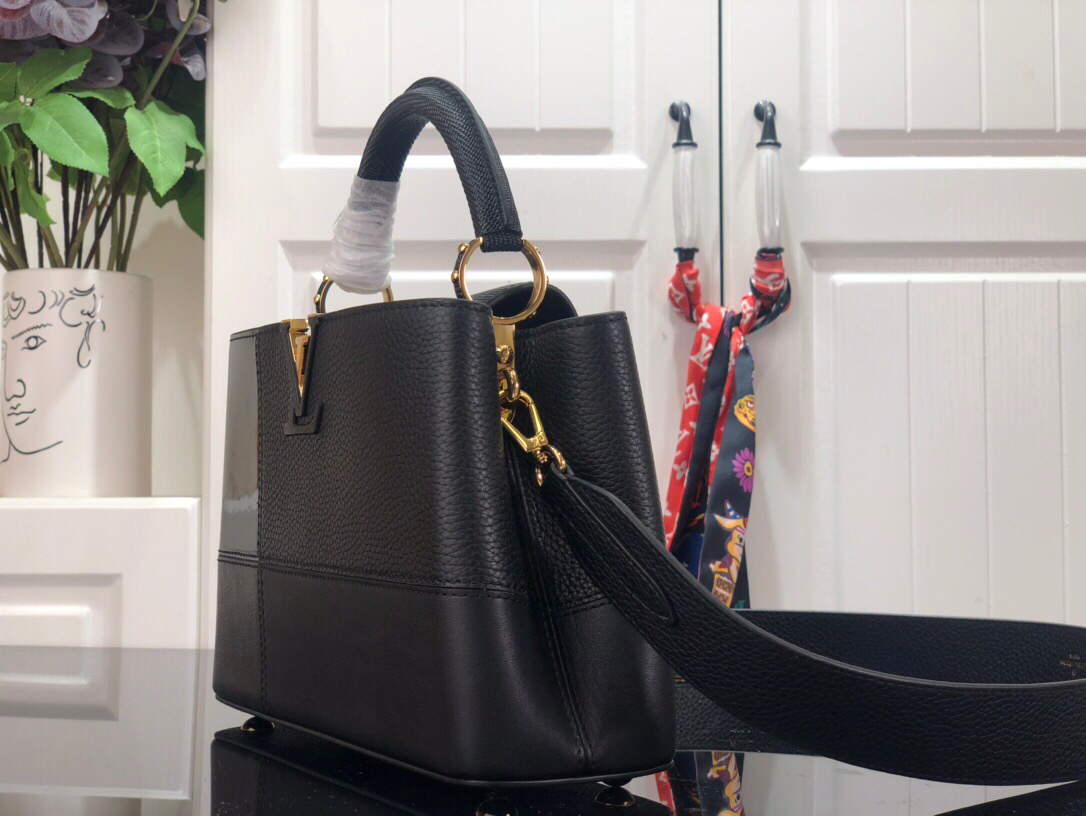 LV M59269 Louis Vuitton Capucines BB Handbag Black - Default Title - View 2