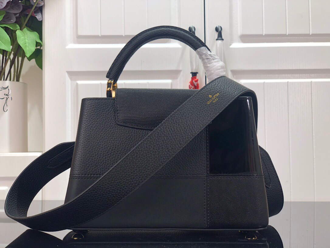 LV M59269 Louis Vuitton Capucines BB Handbag Black - Default Title - View 3