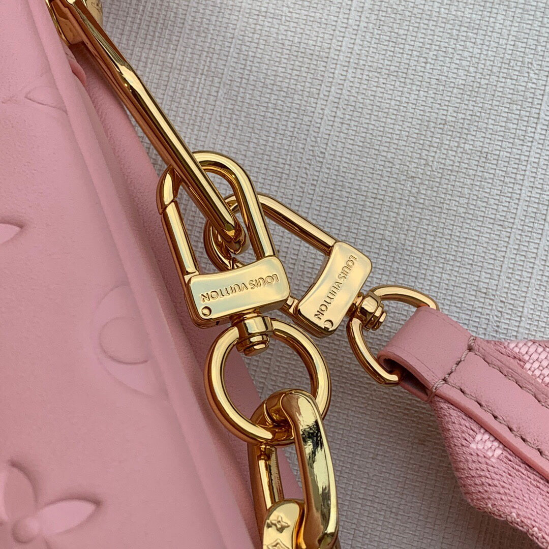 LV M59276 Louis Vuitton Coussin PM Handbag Pink M59277 - Default Title - View 4