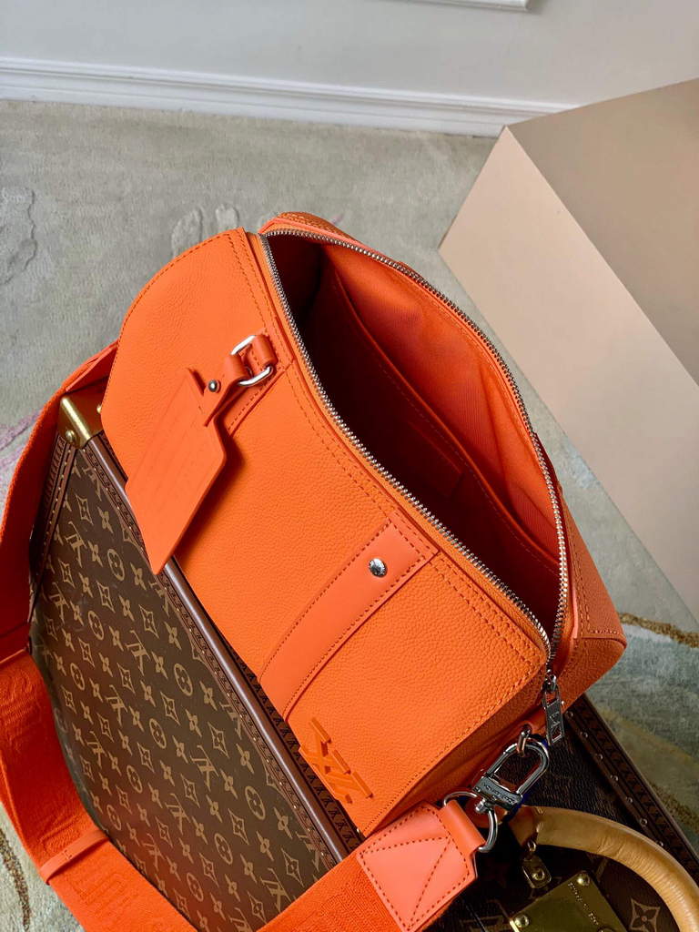 LV M59328 Louis Vuitton City Keepall Bag Orange - Default Title - View 7