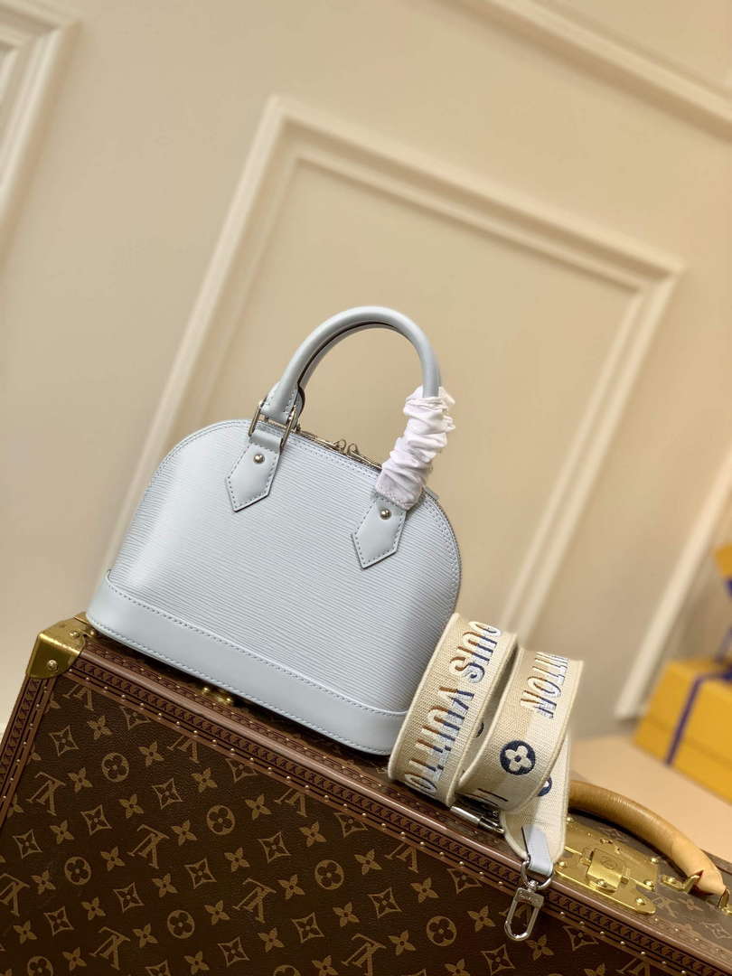 LV M59345 Louis Vuitton Alma BB Bag Blue - Default Title - View 2