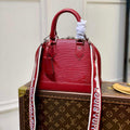 LV M59345 Louis Vuitton Alma BB Bag Red - Default Title - View 1