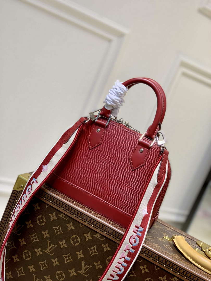 LV M59345 Louis Vuitton Alma BB Bag Red - Default Title - View 2