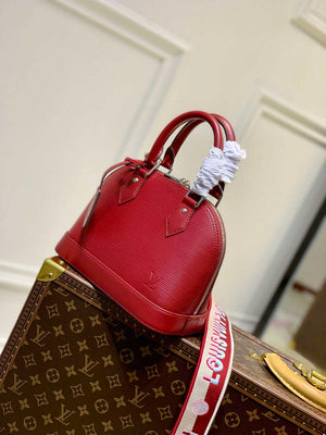 LV M59345 Louis Vuitton Alma BB Bag Red - Default Title - View 3