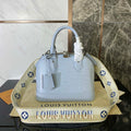 LV M59345 Louis Vuitton Alma BB Epi Handbag Sky Blue - Default Title - View 1