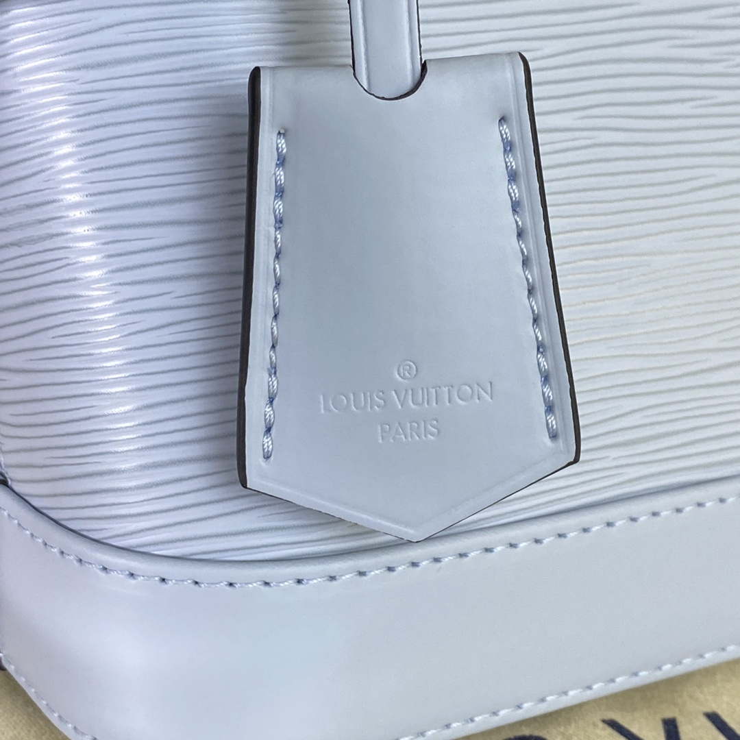 LV M59345 Louis Vuitton Alma BB Epi Handbag Sky Blue - Default Title - View 6