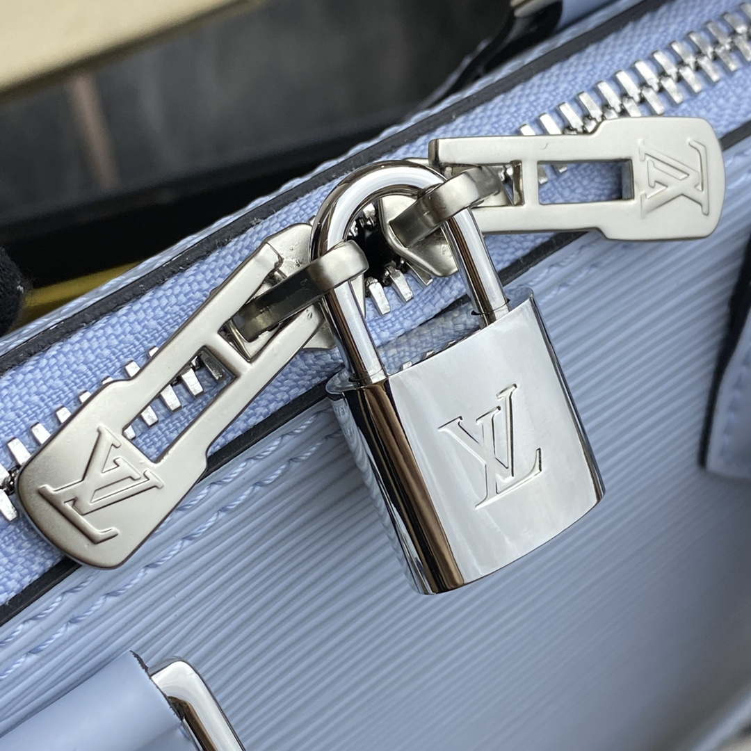 LV M59345 Louis Vuitton Alma BB Epi Handbag Sky Blue - Default Title - View 7