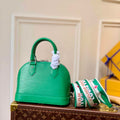 LV M59357 Louis Vuitton Alma BB Bag Serpentine Green - Default Title - View 1