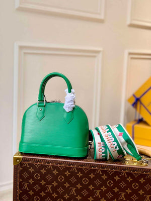 LV M59357 Louis Vuitton Alma BB Bag Serpentine Green - Default Title - View 1