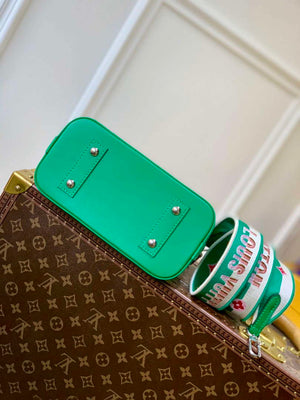 LV M59357 Louis Vuitton Alma BB Bag Serpentine Green - Default Title - View 3