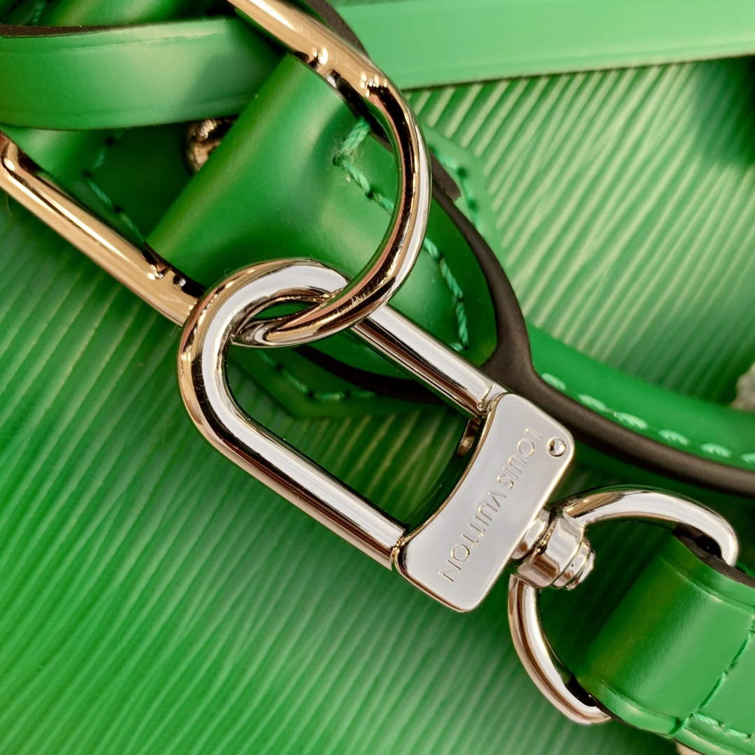 LV M59357 Louis Vuitton Alma BB Bag Serpentine Green - Default Title - View 8